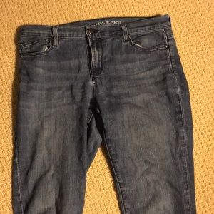 Skinny dark washed jeans
